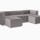 matias modular chaise sectional taylor felt grey
