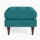 eliot ottoman lucky turquoise