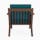 soto concave arm chair key largo zenith teal