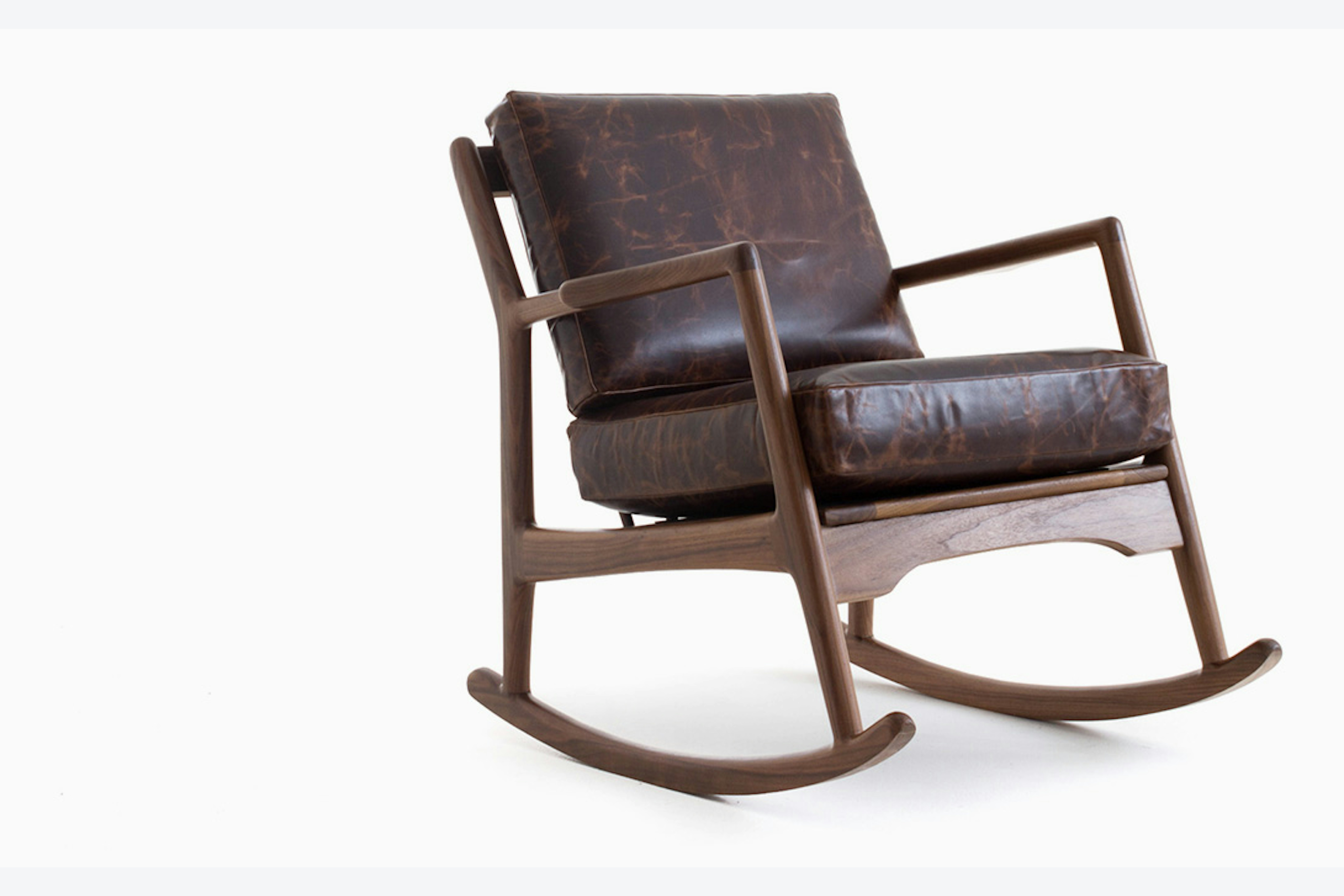 Collins Leather Rocking Chair | Joybird