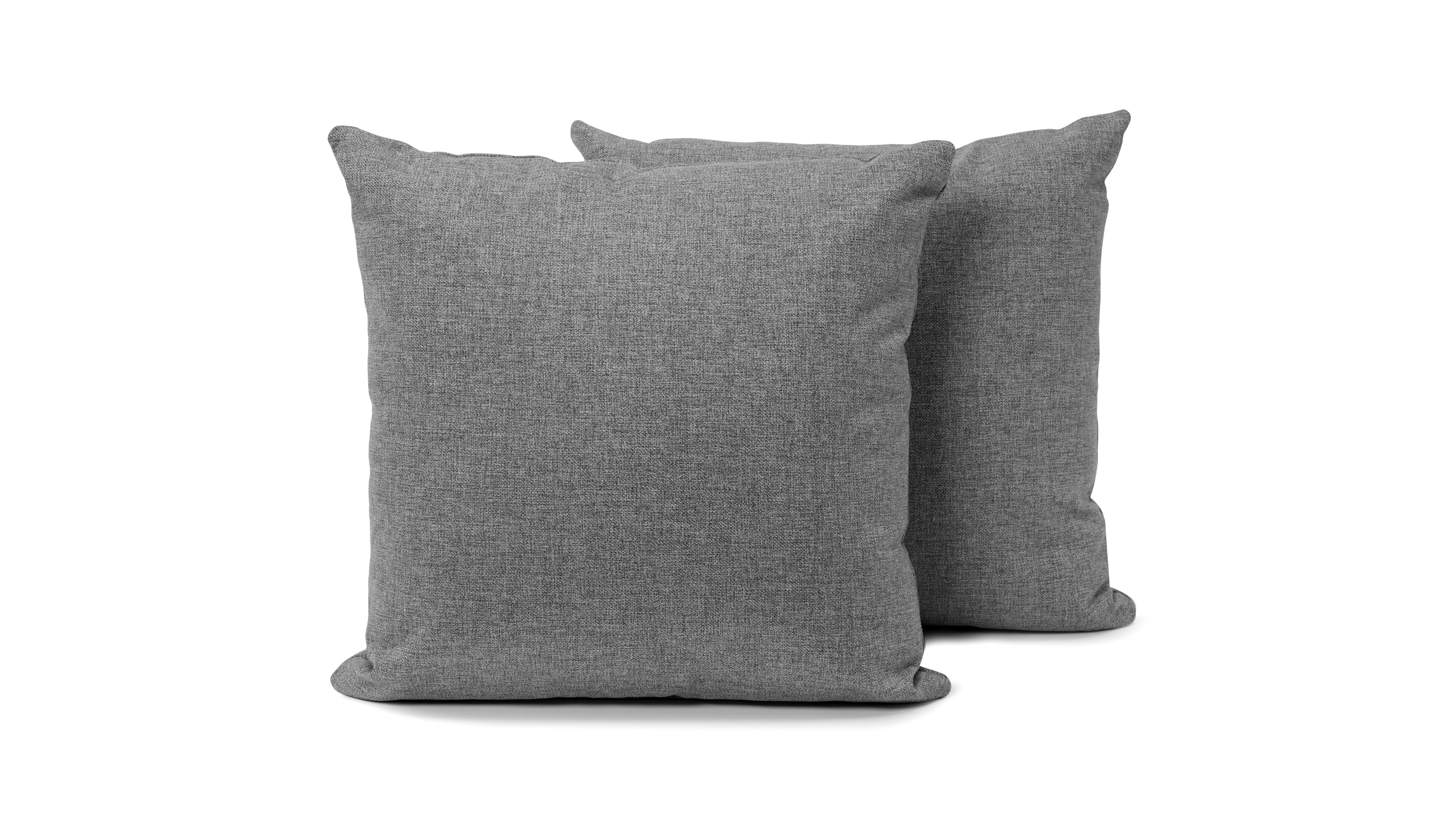 decorative knife edge pillows %28set 2%29 taylor felt grey