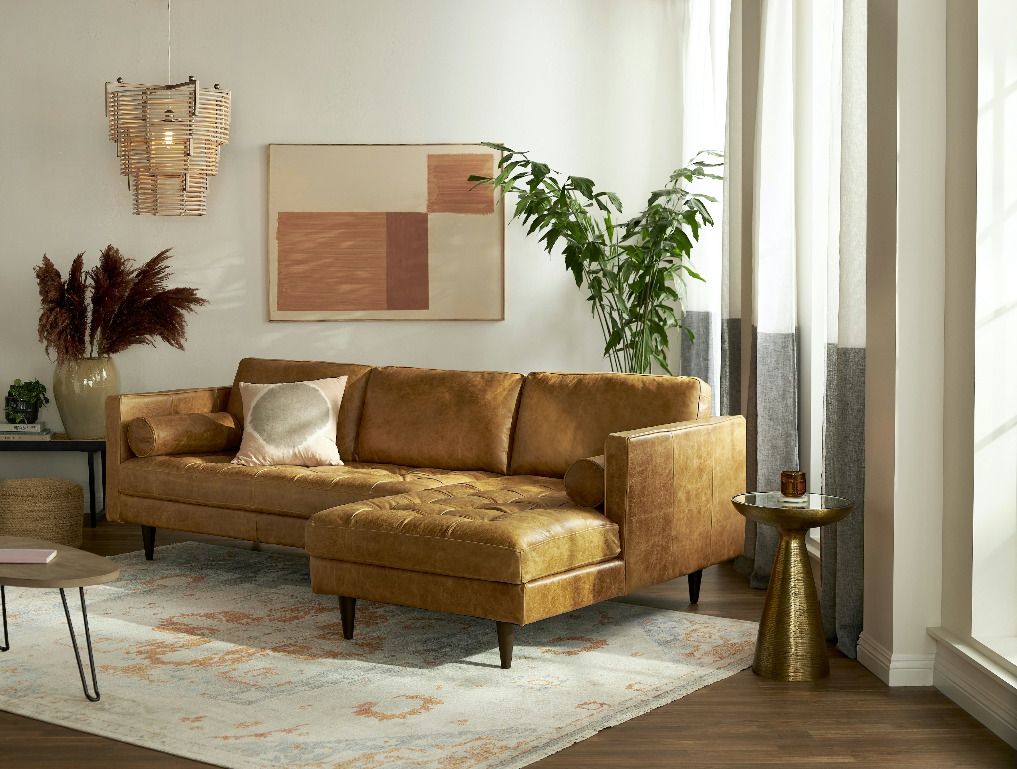 Briar Leather Sectional Joybird