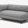 Arwen Bumper Chaise Taylor Felt Grey